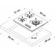 Варочная панель De Dietrich DPG3501B газовая