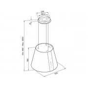Вытяжка KRONA HOLLY ISOLA 500 black S