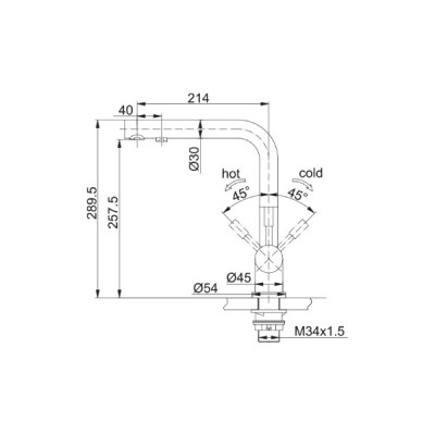 Смеситель Franke Atlas Clear Water сталь PVD, черный матовый (120.0745.585) Смеситель Franke Atlas Clear Water сталь PVD, черный матовый (120.0745.585)