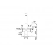 Смеситель Franke Atlas Clear Water сталь PVD, черный матовый (120.0745.585)