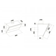 Вытяжка Falmec VERSO 85 BLACK