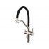 Смеситель Handmade SUS127BL-016F-015, черный/нержавеющая сталь Смеситель Handmade SUS127BL-016F-015, черный/нержавеющая сталь