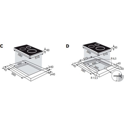 Варочная панель Brandt BPI164DUB индукционная Варочная панель Brandt BPI164DUB индукционная