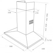 Вытяжка Teka TIKAL DSS 985 INOX (40437010)