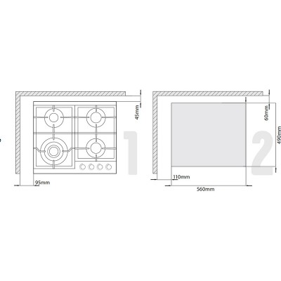 Варочная панель Kanzler KM 526 E газовая Варочная панель Kanzler KM 526 E газовая