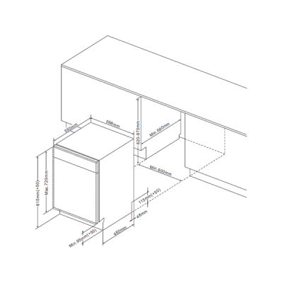 Посудомоечная машина De Dietrich DC1538QJ Посудомоечная машина De Dietrich DC1538QJ