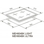 Варочная панель MEFERI MEH604BK LIGHT электрическая