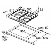 Варочная панель MAUNFELD EGHG.64.73CW/G газовая