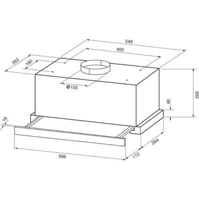 Вытяжка KRONA KAMILLA F MAX 600 black SGC AO Вытяжка KRONA KAMILLA F MAX 600 black SGC AO