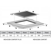 Варочная панель MEFERI MEH453BK COMFORT PLUS электрическая