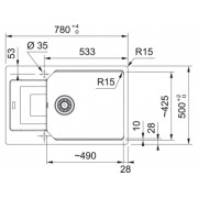 Мойка Franke UBG 611-78L, оникс (114.0595.289)