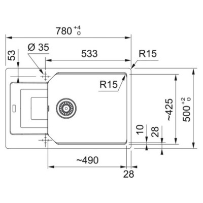 Мойка Franke UBG 611-78L, оникс (114.0595.289) Мойка Franke UBG 611-78L, оникс (114.0595.289)