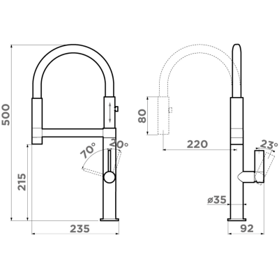 Смеситель Omoikiri Osaka-BN-WH латунь/нержавеющая сталь/белый (4994305) Смеситель Omoikiri Osaka-BN-WH латунь/нержавеющая сталь/белый (4994305)