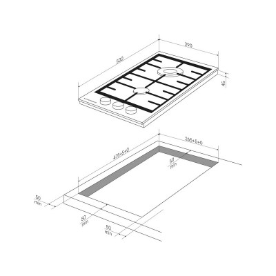 Варочная панель Kuppersberg FS 36 X газовая Варочная панель Kuppersberg FS 36 X газовая