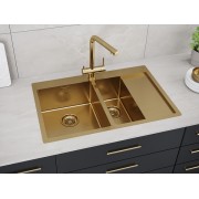 Мойка Paulmark Union PM537851-BGL, брашированное золото