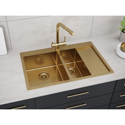 Мойка Paulmark Union PM537851-BGL, брашированное золото Мойка Paulmark Union PM537851-BGL, брашированное золото