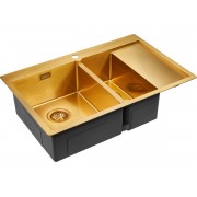 Мойка Paulmark Union PM537851-BGL, брашированное золото