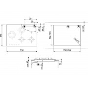 Варочная панель SMEG PVL675LCN газовая