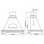Вытяжка Elikor Бельведер Флореале 60П-650-П3Д бежевый/дуб неокр