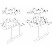 Варочная панель Kuppersbusch KMI 8590.0 SR Stainless steel индукционная с вытяжкой