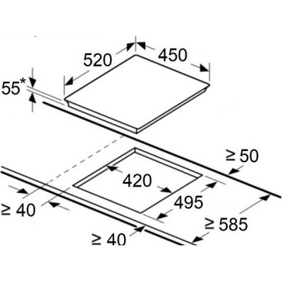 Варочная панель MAUNFELD CVI453SBBK Inverter индукционная Варочная панель MAUNFELD CVI453SBBK Inverter индукционная