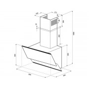 Вытяжка KRONA IRIDA 600 black sensor