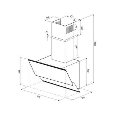 Вытяжка KRONA IRIDA 600 black sensor Вытяжка KRONA IRIDA 600 black sensor