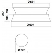 Вытяжка Falmec DAMA IS.60 Brushed Stainless Steel