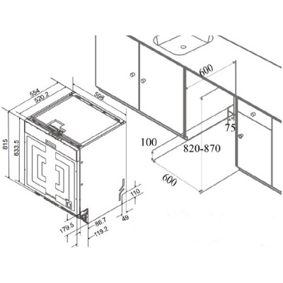 Посудомоечная машина MEFERI MDW6083 POWER Посудомоечная машина MEFERI MDW6083 POWER