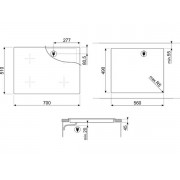 Варочная панель SMEG SI1M7733B индукционная