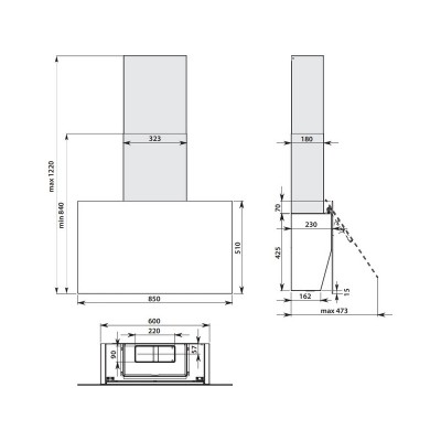 Вытяжка Falmec COVER STONE Вытяжка Falmec COVER STONE