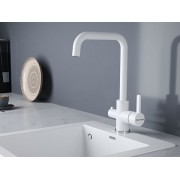 Смеситель Paulmark Logas Lo213021-431TW, белый полностью