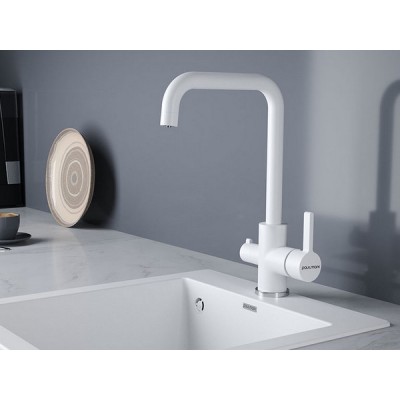 Смеситель Paulmark Logas Lo213021-431TW, белый полностью Смеситель Paulmark Logas Lo213021-431TW, белый полностью