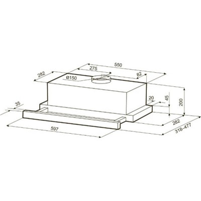 Вытяжка KRONA KAMILLA T SENSOR MAX 600 white Вытяжка KRONA KAMILLA T SENSOR MAX 600 white