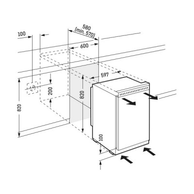 Холодильная камера Liebherr UK 1720-26 001 встраиваемая Холодильная камера Liebherr UK 1720-26 001 встраиваемая