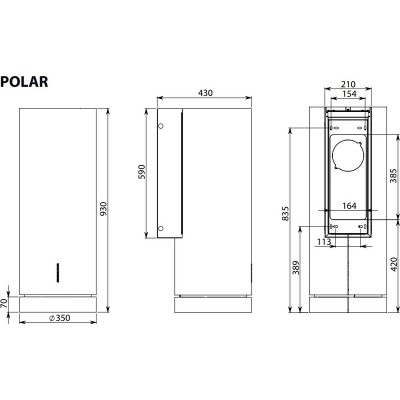 Вытяжка Falmec POLAR X Вытяжка Falmec POLAR X