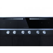 Варочная панель Kuppersbusch KMI 12850.0 SR-E Silver Chrome индукционная с вытяжкой