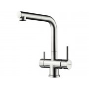 Смеситель Omoikiri Takamatsu-S-BN латунь/нержавеющая сталь (4994346)