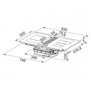 Варочная панель Franke FMA 8381 HI (340.0705.228) индукционная с вытяжкой