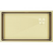 Мойка Paulmark Next-skew 74 uni PM887444-LG, светлое золото