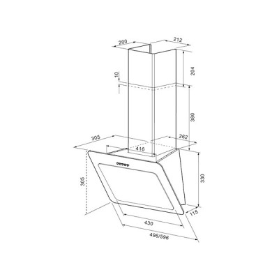Вытяжка KRONA LIVA 600 black S Вытяжка KRONA LIVA 600 black S