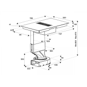 Варочная панель с встр. вытяжкой Bertazzoni P784ICHNE индукционная