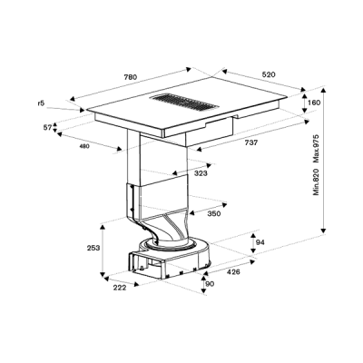 Варочная панель с встр. вытяжкой Bertazzoni P784ICHNE индукционная Варочная панель с встр. вытяжкой Bertazzoni P784ICHNE индукционная