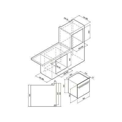 Компактный духовой шкаф с СВЧ и грилем GRAUDE BWG 45.0 SE Компактный духовой шкаф с СВЧ и грилем GRAUDE BWG 45.0 SE