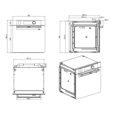 Духовой шкаф De Dietrich DOP8574BB Духовой шкаф De Dietrich DOP8574BB