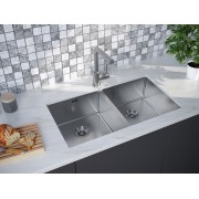 Мойка Paulmark Twin PM237844-BS, брашированная нерж.сталь