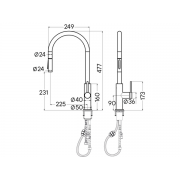 Смеситель Paulmark Senso Se215180-BS, брашированная сталь