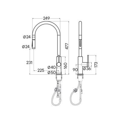 Смеситель Paulmark Senso Se215180-BS, брашированная сталь Смеситель Paulmark Senso Se215180-BS, брашированная сталь