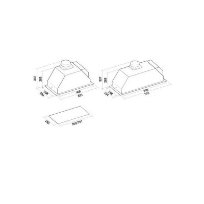 Вытяжка Falmec GRUPPO INCASSO MURANO 70 Вытяжка Falmec GRUPPO INCASSO MURANO 70