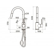 Смеситель Omoikiri Shinagawa-SB-C латунь/хром (4994458)